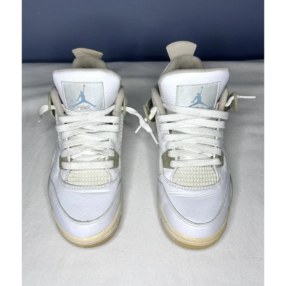 Jordan 4 Retro Linen Sand Shoes Youth Size 5Y White Air Jordan 487724-118